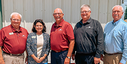 Members of the Indiana Farm Bureau board of directors smiling.